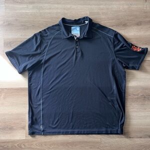 Tommy Bahama Mens San Francisco Giants Baseball Black Polo Shirt